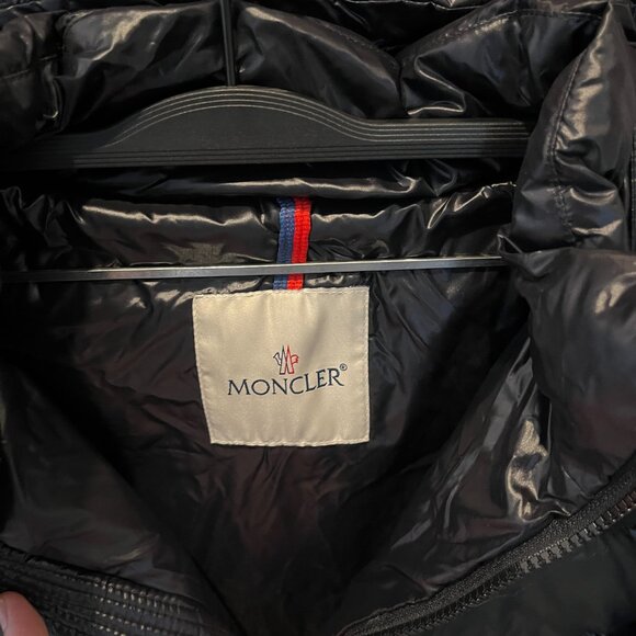 Moncler Black Zipper Men's Hooded Down Jacket - Picture 2 of 8
